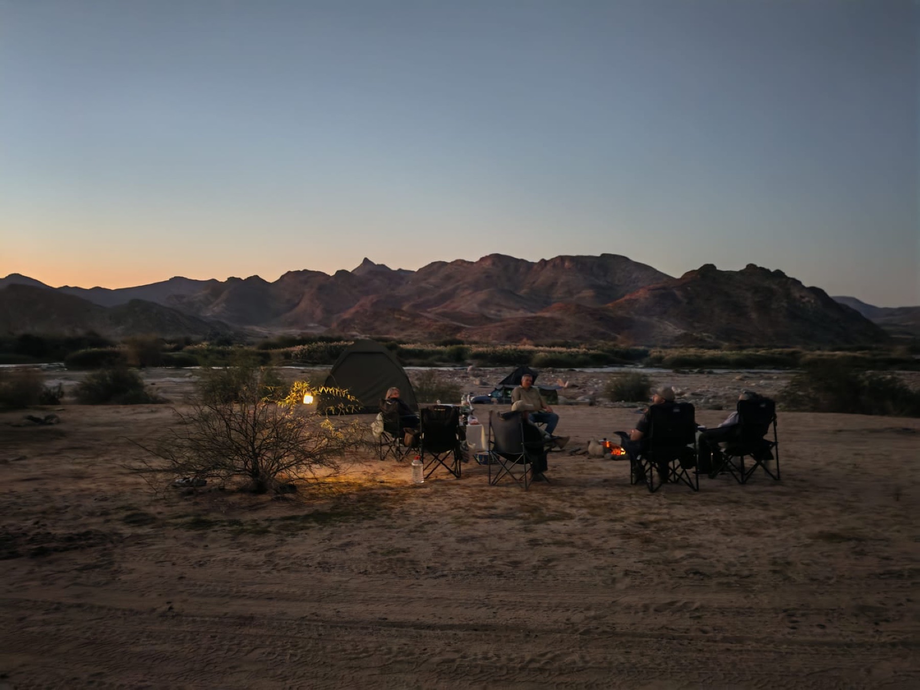 Remote camp on a guided Namaqua Eco Trail journey