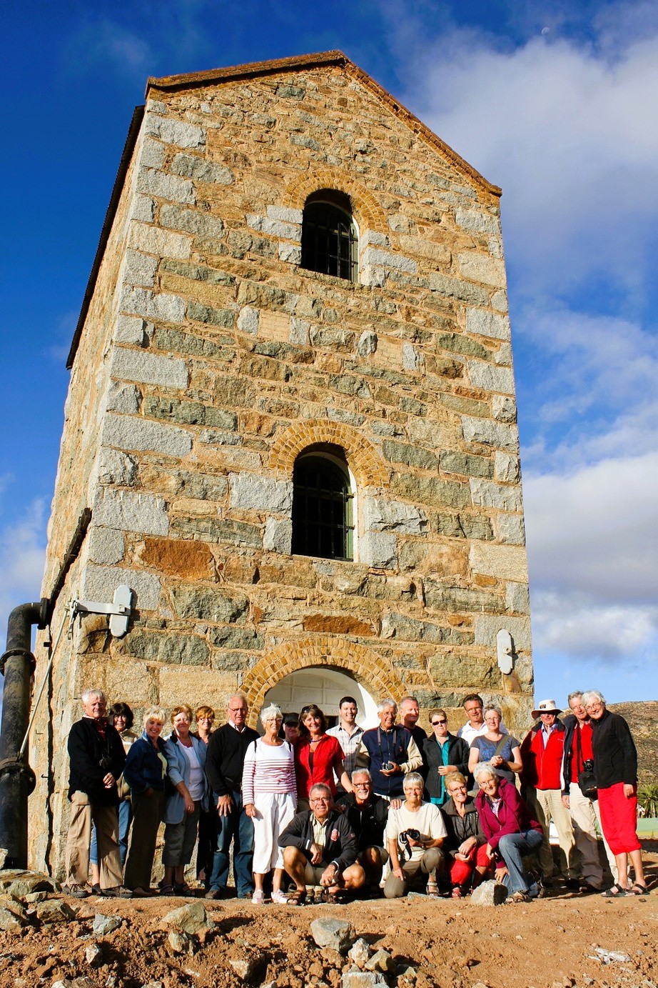 Tour guests at a Northern Cape mining heritage site