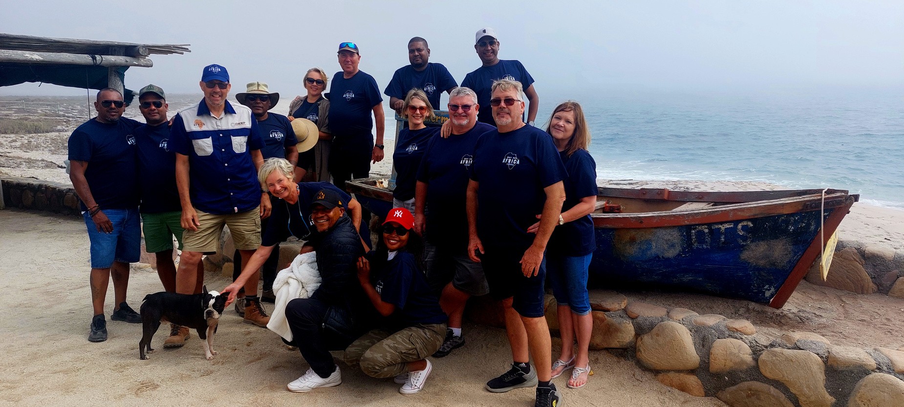 Why Not Africa Tours guests enjoying a coastal stop together