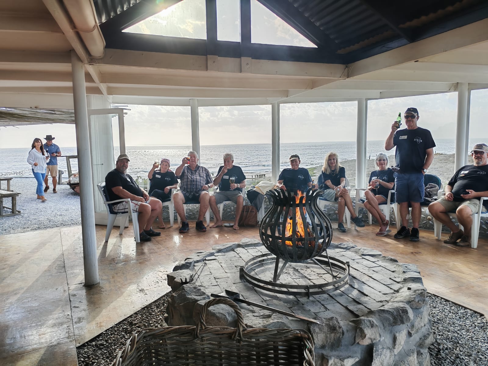 Why Not Africa Tours guide briefing guests before a guided journey