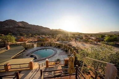 Pool and mountain view at Klein-Aus Vista